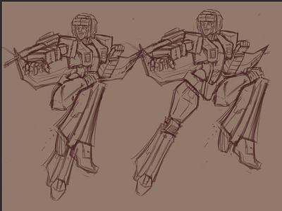 Testing for piece 2 digital art illustration mech mecha sketch