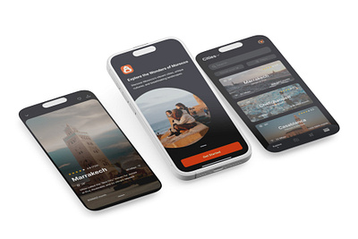 Explore Morocco - Travel App UI Design design figma ui