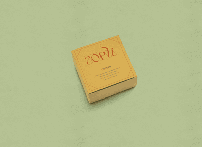 Candle box design graphic design typography