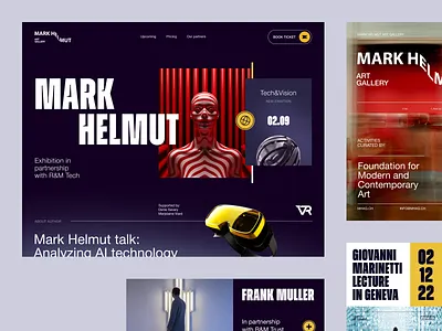 Website for an Entertainment Company ✦ Mark Helmut business website homepage landing landing page marketing website page site web web design web page web site webpage website website design