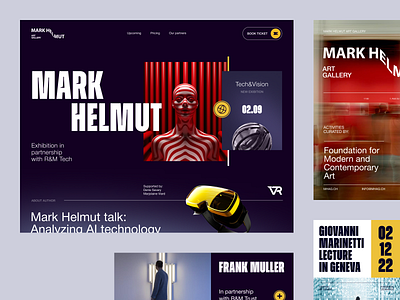 Website for an Entertainment Company ✦ Mark Helmut design interface product service startup ui ux web website