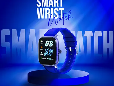 Smart Watch Poster Design adobe photoshop animation branding graphic design logo poster ui vector