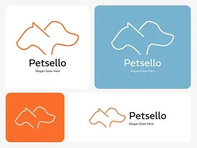 Petsello - Logo template branding graphic design logo logo design