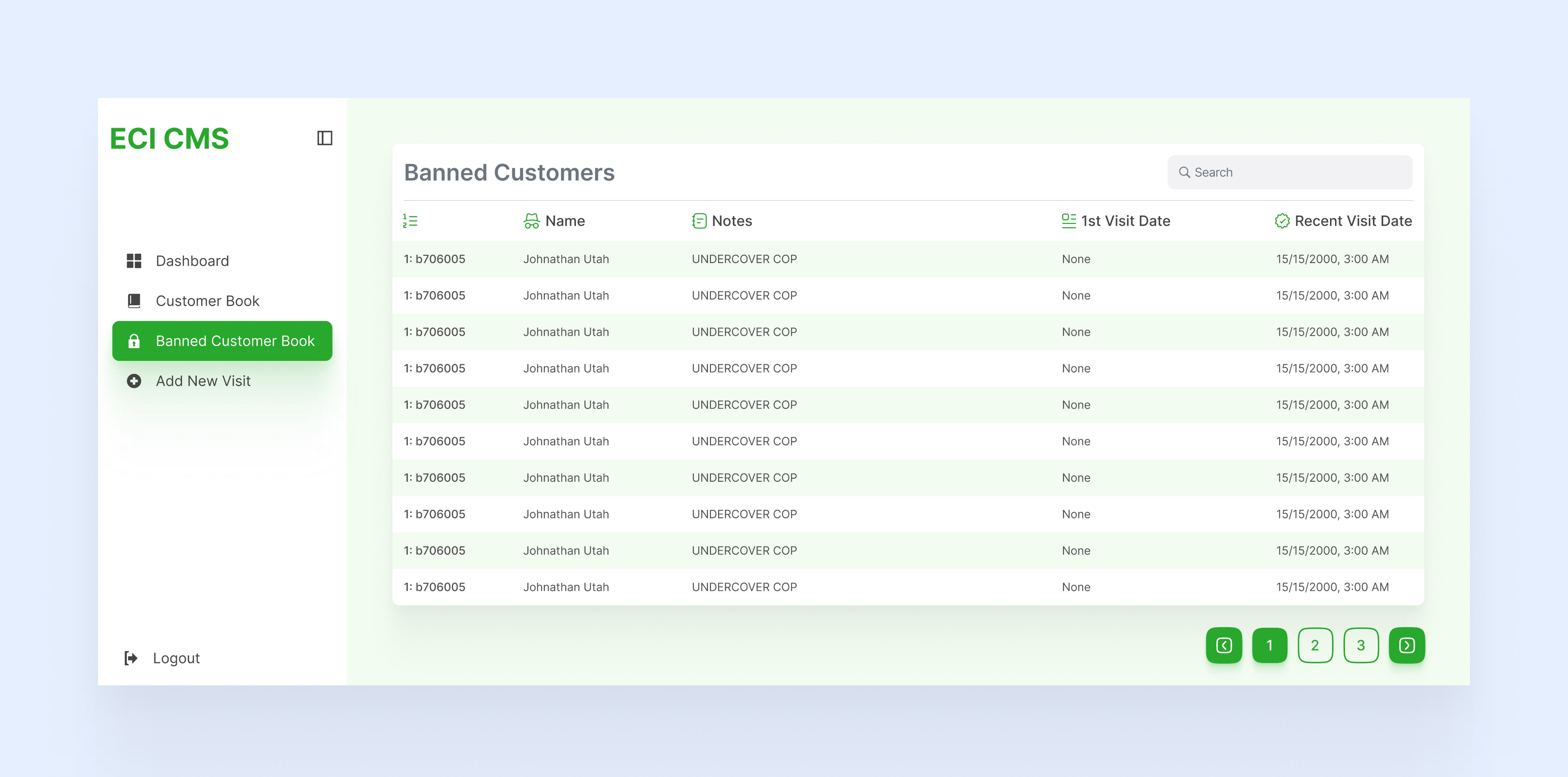 Example of Web App Design