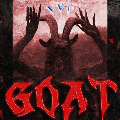 Artwork • nimeni - GOAT artwork branding design goat graphic design graphic designer logo music photoshop red text trap