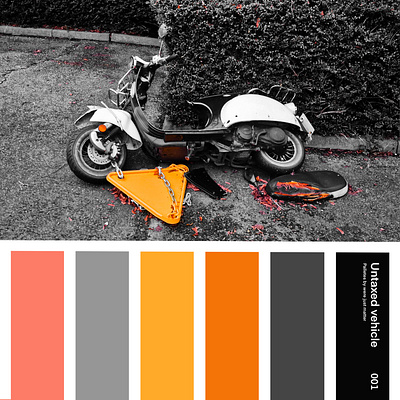 UNTAXED VEHICLE [Colour palette series - 001] Q424 3d color colour colourswatch digital folkart graphic design motion graphics outsiderart palette photography vehicle