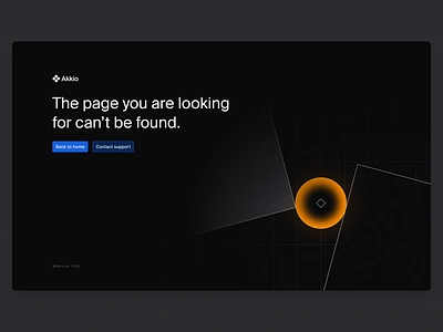 Missing page (404) 404 abstract analytics app background blue branding clean composition dark design glow graphic design illustration minimal missing page modern orange pattern ui