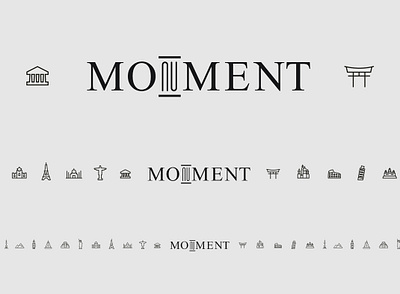 "Monument", museum gifts, mark, 2022 branding mark visual identity