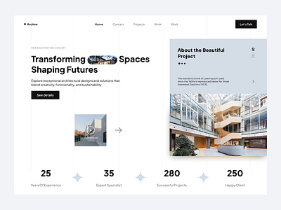 Architecture Website Hero Page architecture website architecture website ui design ui ui design uiux ux design