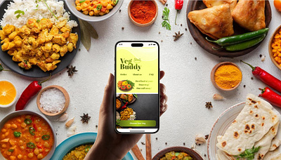 VegBuddy: Veg Meal Delivery App app branding design ui ux