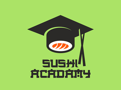 Sushi Academy academy hat learn logo study sushi