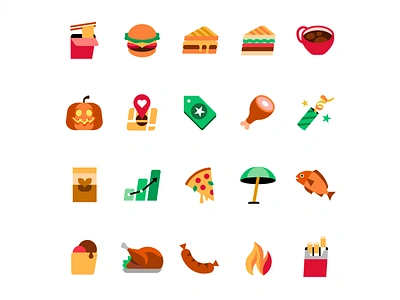 Product food illustrations app badge chicken cuisine eats food icecream icon illustrations noodle pizza product product illustration pumpkin sandwich shortcut uber