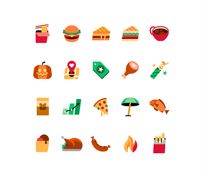 Product food illustrations app badge chicken cuisine eats food icecream icon illustrations noodle pizza product product illustration pumpkin sandwich shortcut uber