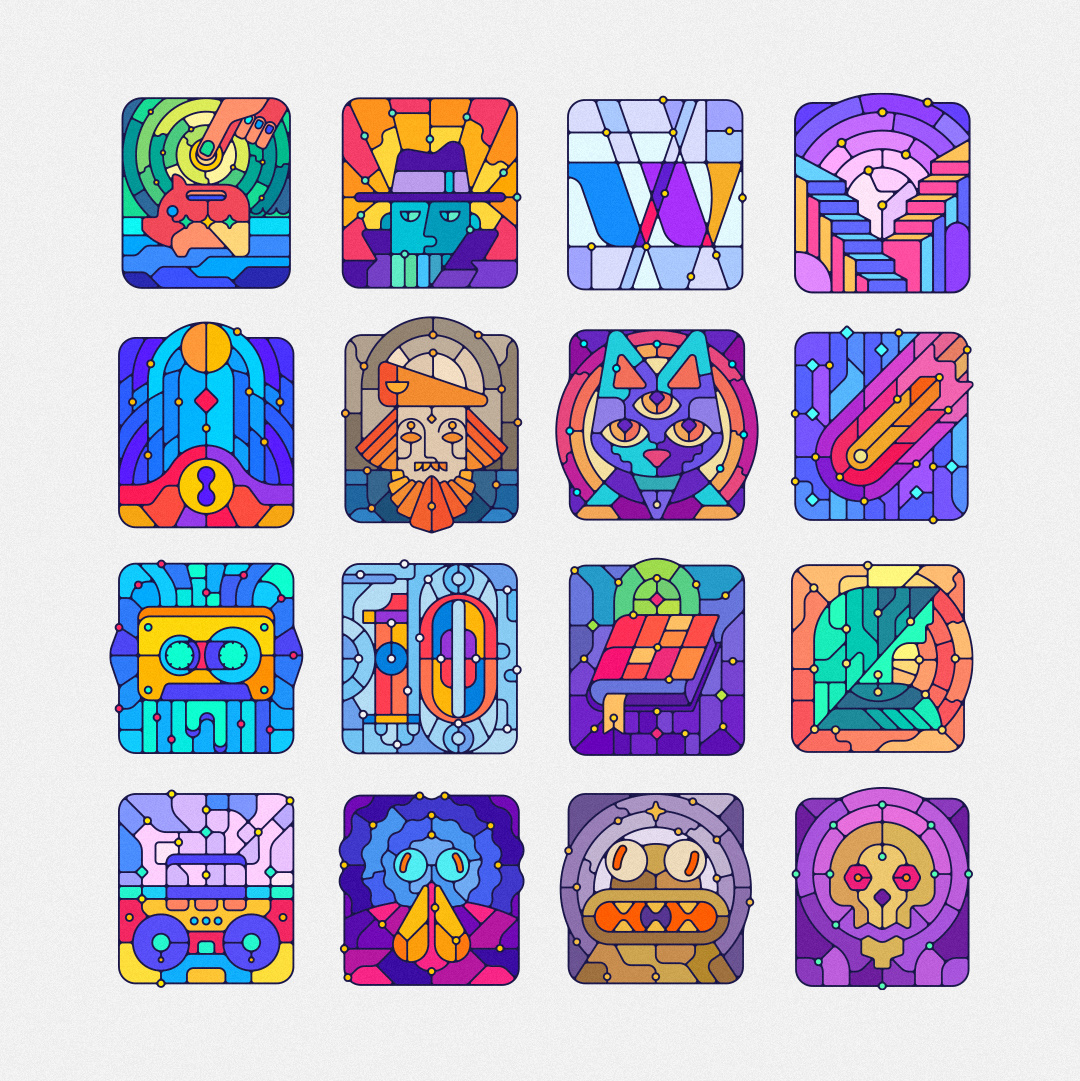 Blog Cover Illustration - Cajva Branding artist book cajva blog post cajva illustration style casette cat cheerfull colorfull illustrations comet detective door joyfull piggy bank stairs