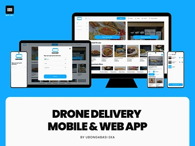 Kwik Drop: Drone Delivery Mobile & Web App android app case study design system ios mobile mobile app persona product design prototype site map ui ui design user journey ux ux design ux research web web app wireframe