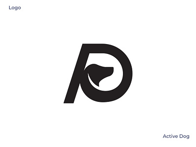 Active Dog logo branding business logo d letter d letter logo concept design dog elegant design geometric design graphic design illustration logo logo and branding design logo designer minimal minimalist modern logo simple design