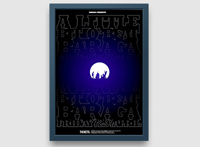 "Baraga", live club, posters, 2012 branding graphic design poster usic poster