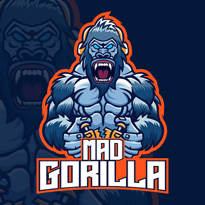 Gorilla gaming mascot logo gaming gorilla graphic design illustration logo mascot logo