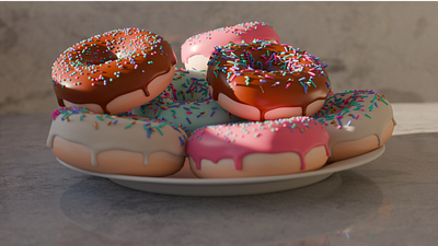 donut 3d donut graphic design