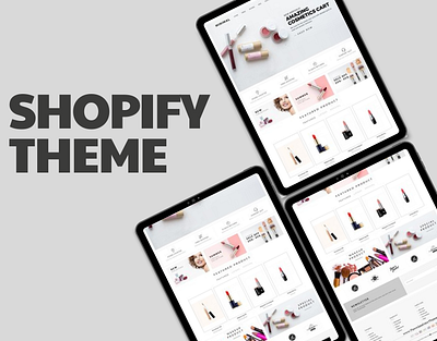 SHOPIFY THEME beauty branding customization design droshipping fashion gohighlevel graphic design kajabi lading page lead generation motion graphics redesign shopify design store builder store design store website theme website design website store