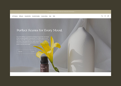 Essential Oils webshop design e commerce ui ux web design webdesign webshop