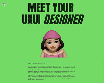 Amber UXUI/ Branding/ Logo branding design designer freelancer logo ui uxui