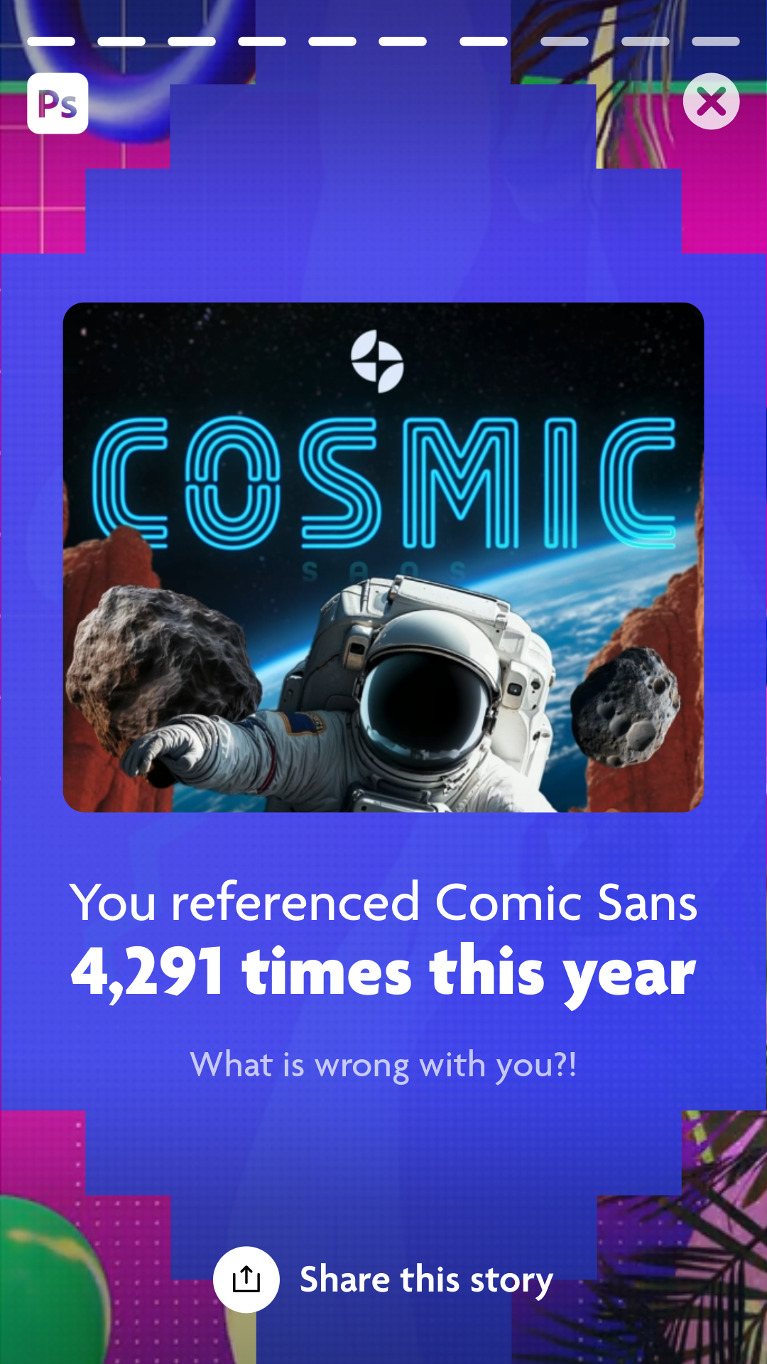 If designers had their own "Wrapped" animation comic sans design type typography wrapped