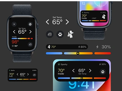 WatchOS dog mode feature figma live activities tesla ui ui design watchos