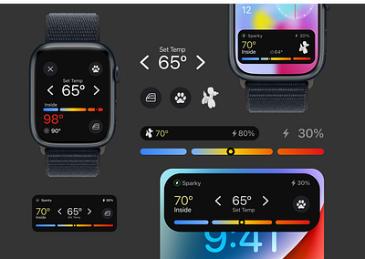 WatchOS dog mode feature figma live activities tesla ui ui design watchos