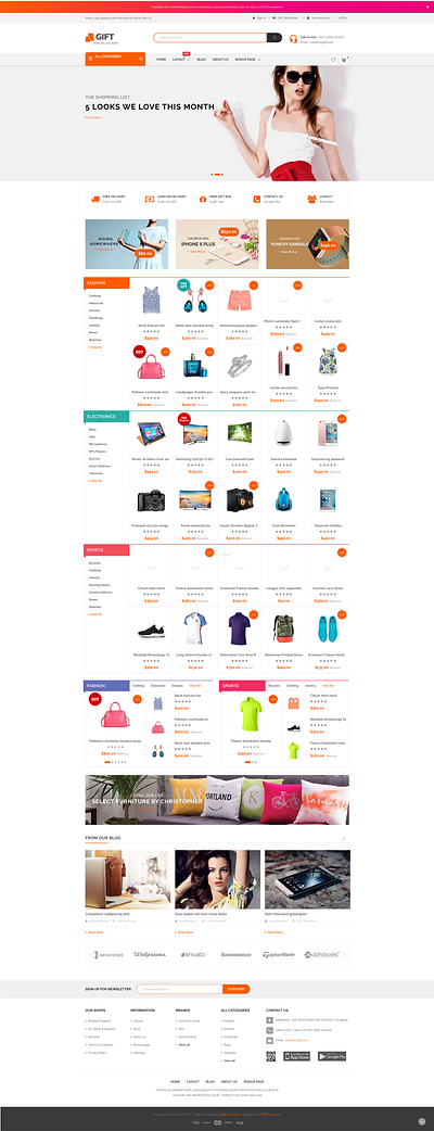 Multipurpose Responsive BigCommerce Home page ecommerce design ecommerce home page figma ui ux web design website website design wordpress