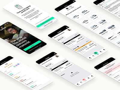 Curri | Driver App UI/UX brand branding construction delivery design drivers gig identity illustration logistics logo people product design trucking typography ui ux web