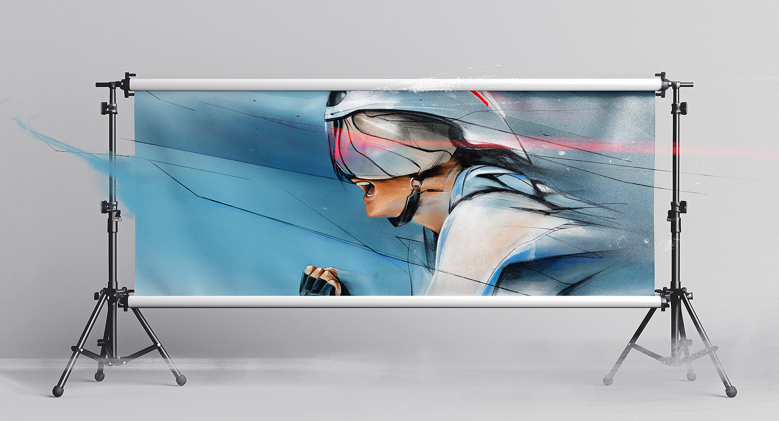 All For The Glory adobe drawing illustration pencil sport