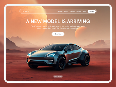 Tesla's New Landing Page Concept agency concept creative design modern tesla ui ui design uidesign uxui web design