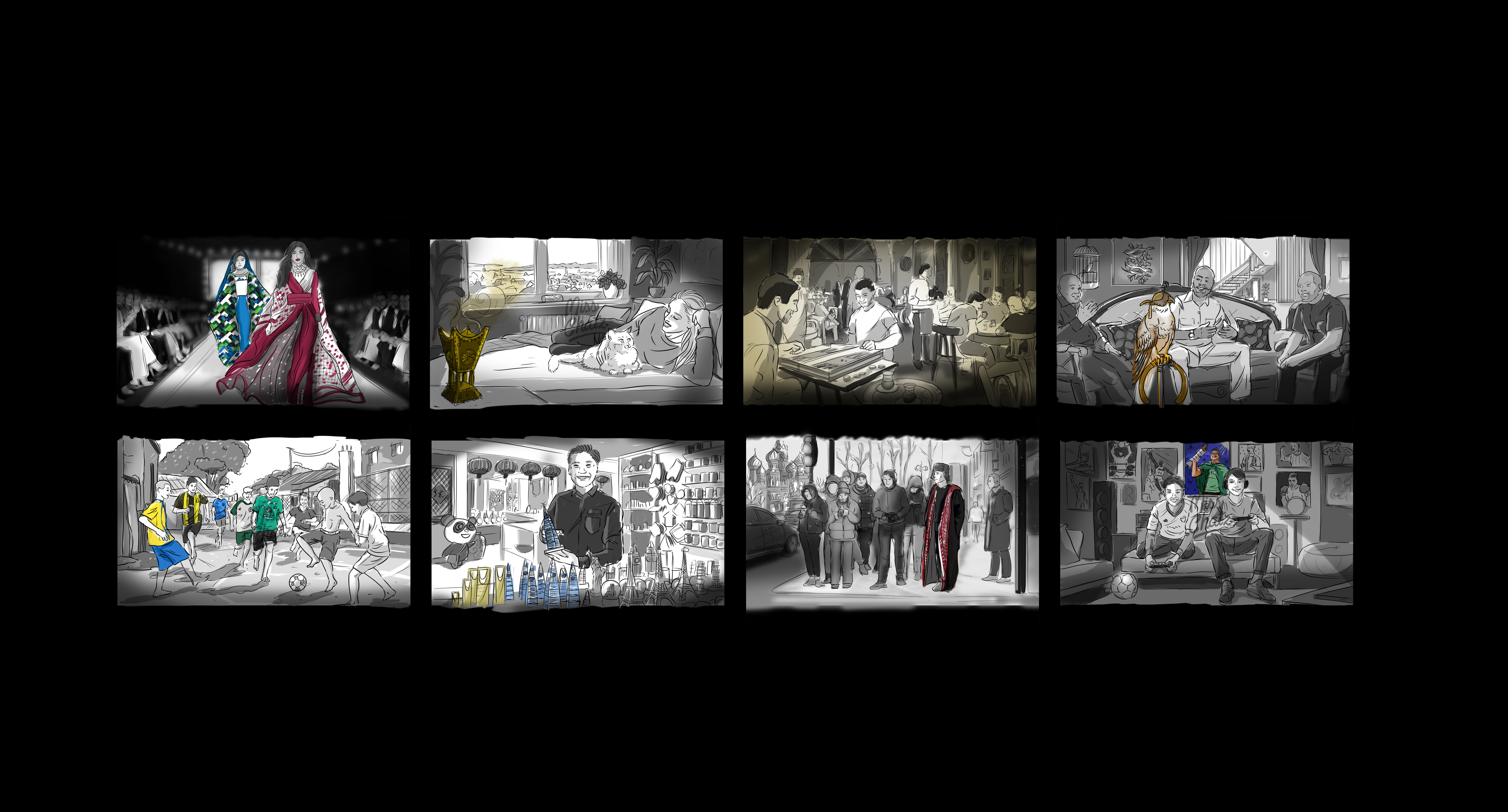'Carry your Culture' Storyboard advertising arabia culture film middle east movie saudi saudia storyboard travel
