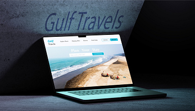 Gulf Travels: A Travel Agency Website app branding design typography u ui ux website