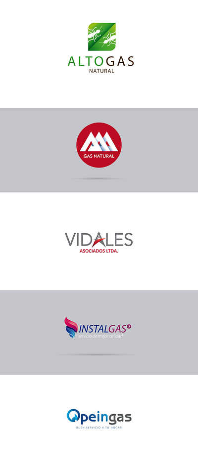 Gasnatural logofolio brand identity graphic design illustrator logo