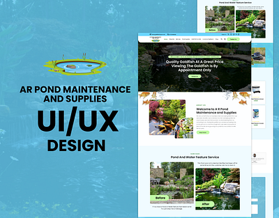 Pond Cleaning Website UI/UX Design custom web design digital experience