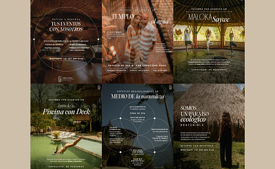 Ecohotel Tierra de Agua · Social Media branding ecohotel graphic design hotel luxury social media