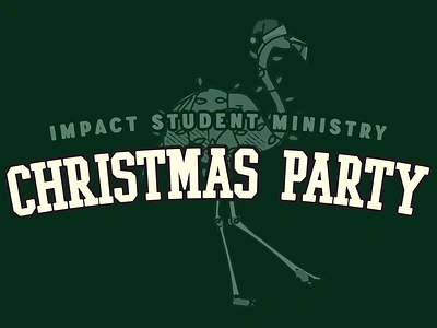 Student Ministry Christmas Party Graphic christian christian design christmas party christmas party graphics church church event church media design graphic design student ministry youth event youth min youth ministry