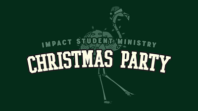 Student Ministry Christmas Party Graphic christian christian design christmas party christmas party graphics church church event church media design graphic design student ministry youth event youth min youth ministry