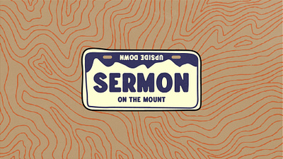 Sermon on the Mount License Plate Graphic christian christian design church church graphic design church illustration church media church sermon design graphic design illustration sermon art sermon graphics sermon on the mount