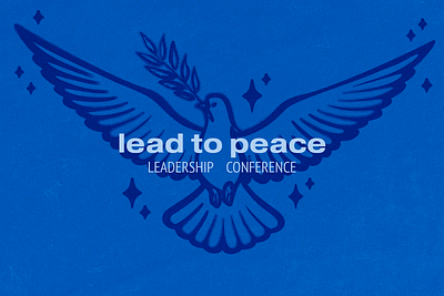 Leadership Conference Event Graphic christian christian design church church graphics church media design dove event design graphic design illustration lead to peace leadership conference peace unity