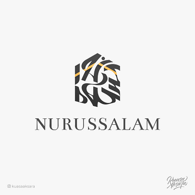 Nurussalam Arabic Travel Logo (شعار لوجو لوقو عربي نور السلام) arabia arabic art arabic calligraphy arabic lettering arabic logo arabic logos arabic typography islam islamic art islamic logo kaaba kaabah kabah logo arabic logo muslim mecca mekah muslim art saudi travel