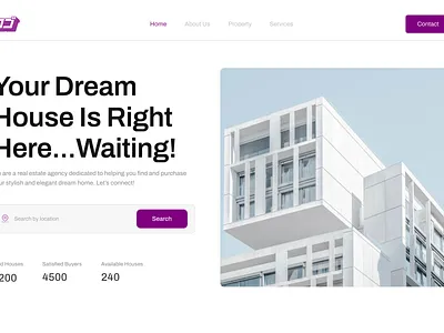 Real Estate Hero Section figma hero section home houses landing page real estate ui ui design web design