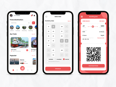 Gotrain - Train Booking App appshowcase bookingapp cleandesign designinspiration dribbbleshot mobileappui modernui trainticketapp travelappdesign travelwithease uiuxdesign userfriendly