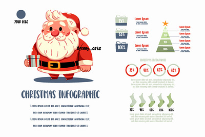 Infographic Banner Christmas Holiday celebration character christmas data december decorations elements festive gifts holiday infographic merry presents santa season seasonal statistic tradition visual winter