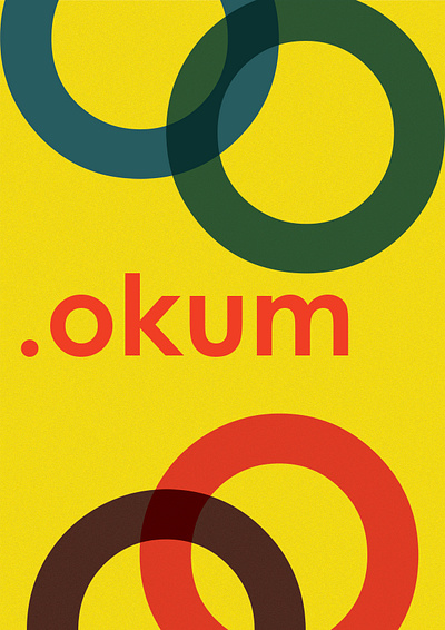 .okum 30 day challenge abstract art circle colors concept design graphic design idea illustration learn photoshop poster poster design shapes siwissted type typography words yellow