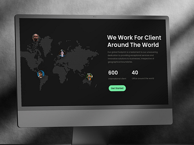 Digicraft - Digital Agency Landing Page (Mockup) agency branding business clean clients company dark mode design landing page logo maps ui ux website