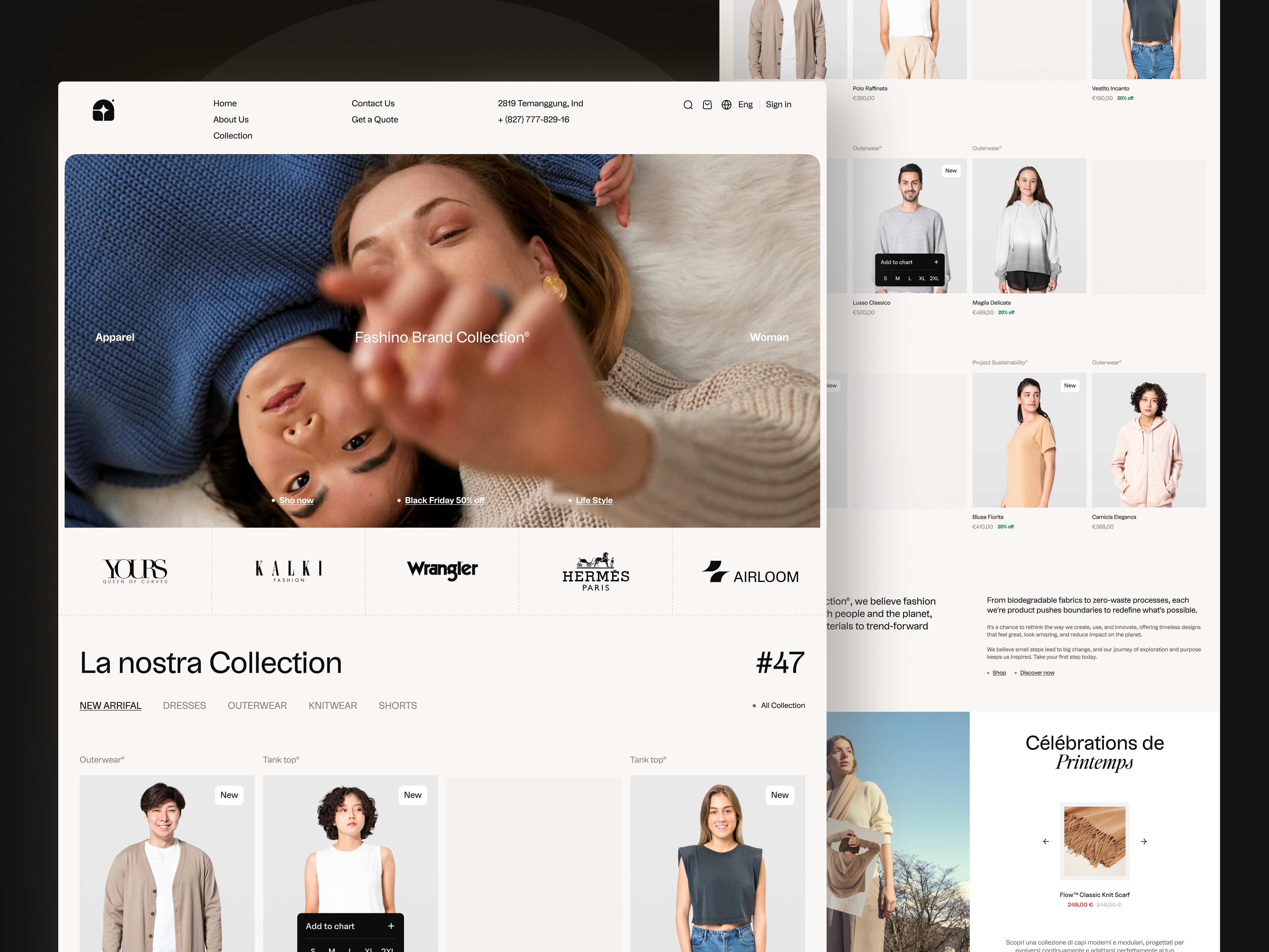 Étoile - Fashion Landing Page Website beauty beauty brand branding clean clothes design ecommerce ecommerce design fashion fashion website luxury marketplace minimalist design mobile shopping ui uiux ux web website