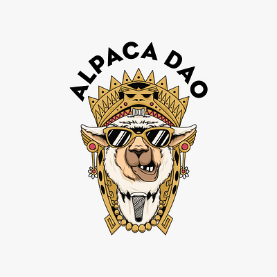 Alpaca Dao branding design graphic design illustration logo vector vintage